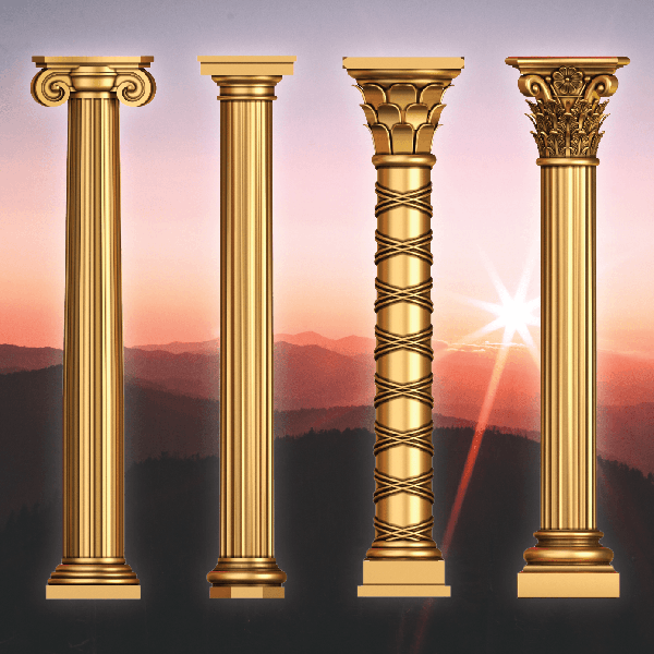 The 4 Vedic Pillars of Wealth tile Shakti Durga The 4 Vedic Pillars of Wealth tile Shakti Durga